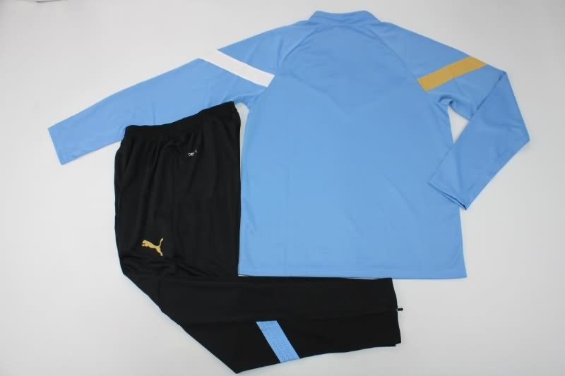 Thailand Quality(AAA) 2022 Uruguay Blue Soccer Tracksuit