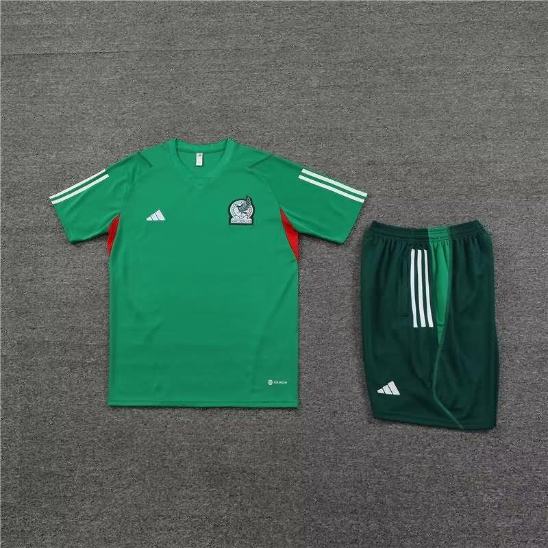 Thailand Quality(AAA) 2023 Mexico Green Soccer Training Sets