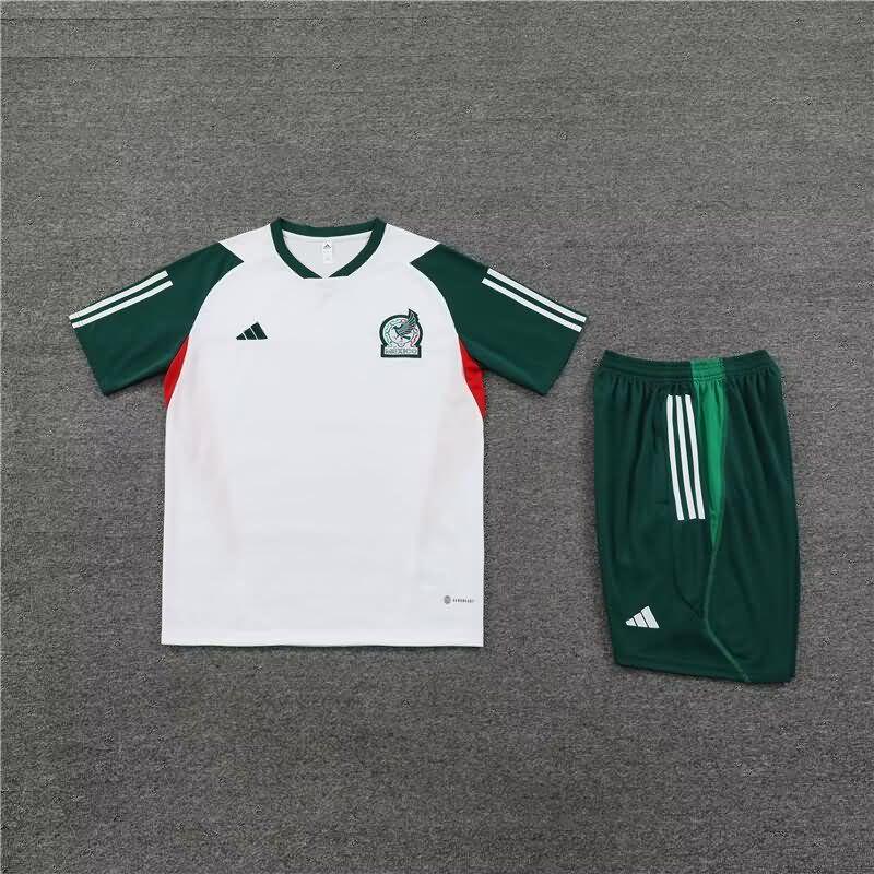 Thailand Quality(AAA) 2023 Mexico White Soccer Training Sets