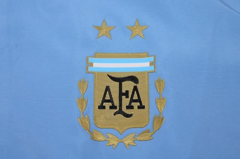 Thailand Quality(AAA) 2022 Argentina Purple Blue Reversible Soccer Windbreaker