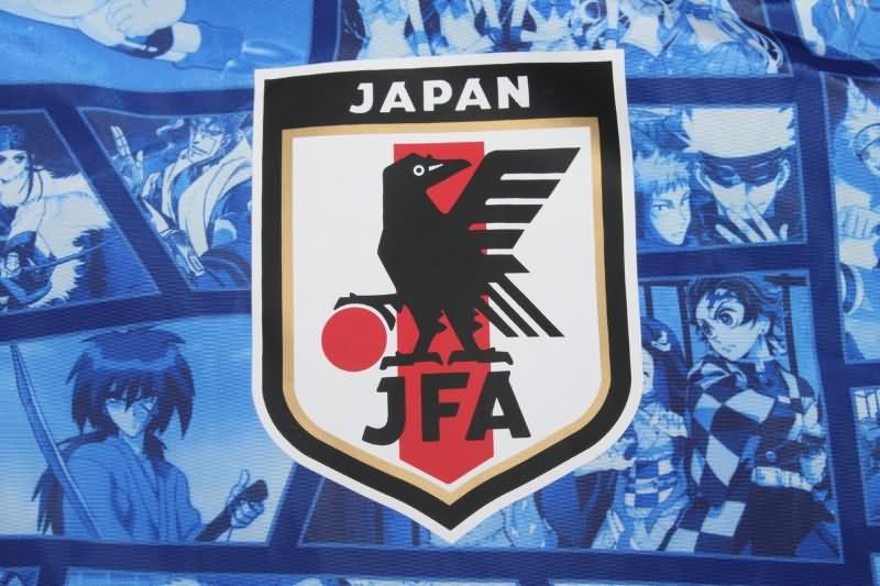 Thailand Quality(AAA) 2023 Japan Blue Soccer Windbreaker 02