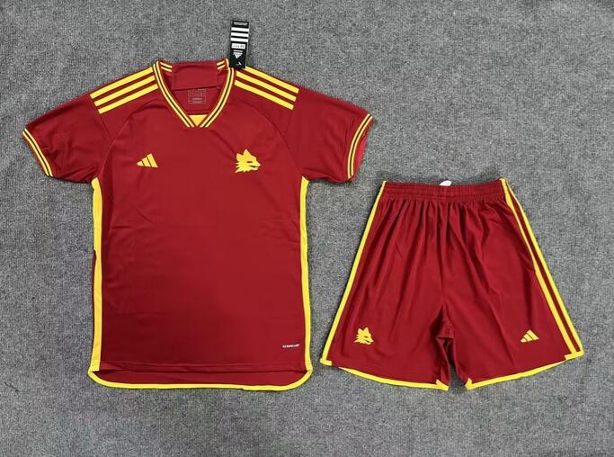 23/24 AS Roma Home Soccer Jersey