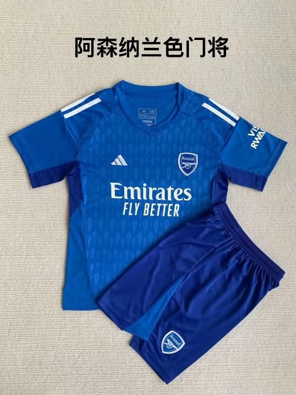 23/24 Arsenal Goalkeeper Blue Soccer Jersey