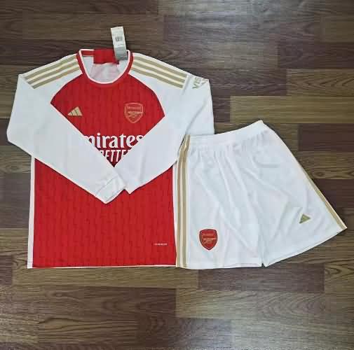 23/24 Arsenal Home Long Sleeve Soccer Jersey