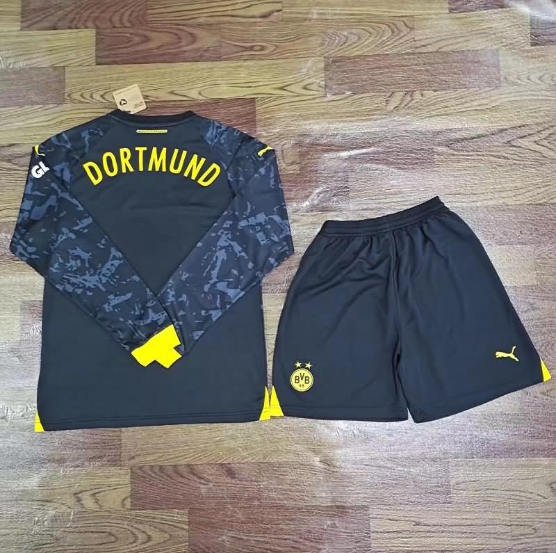 23/24 Dortmund Away Long Sleeve Soccer Jersey