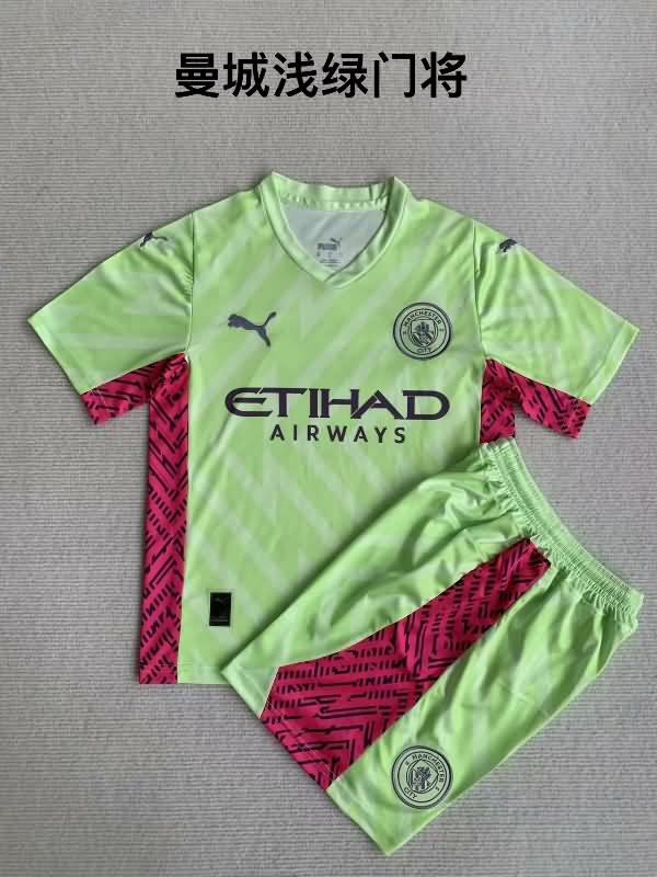 23/24 Manchester City Goalkeeper Green Soccer Jersey 02