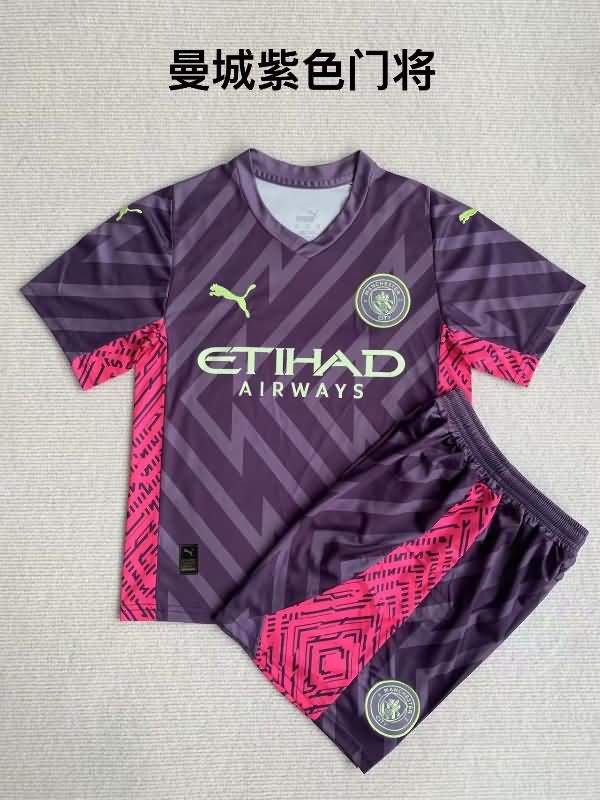 23/24 Manchester City Goalkeeper Purples Soccer Jersey