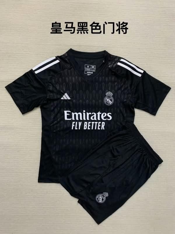 23/24 Real Madrid Goalkeeper Black Soccer Jersey