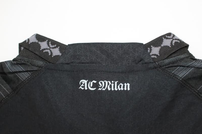 Thailand Quality(AAA) 23/24 AC Milan Fourth Black Soccer Jersey (Player)