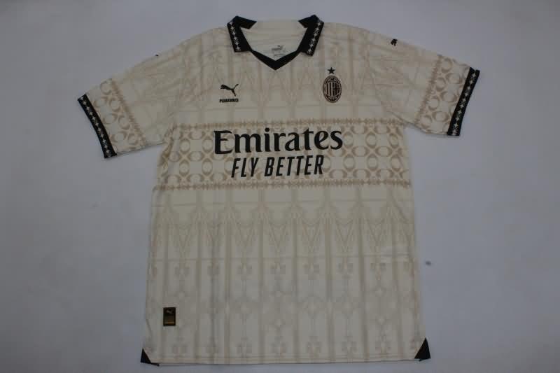 Thailand Quality(AAA) 23/24 AC Milan Fourth White Soccer Jersey