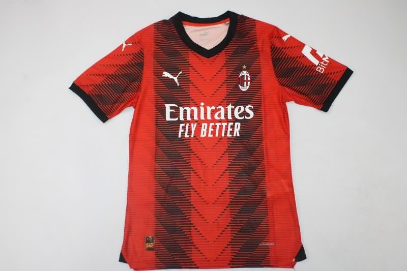 Thailand Quality(AAA) 23/24 AC Milan Home Soccer Jersey (Player)