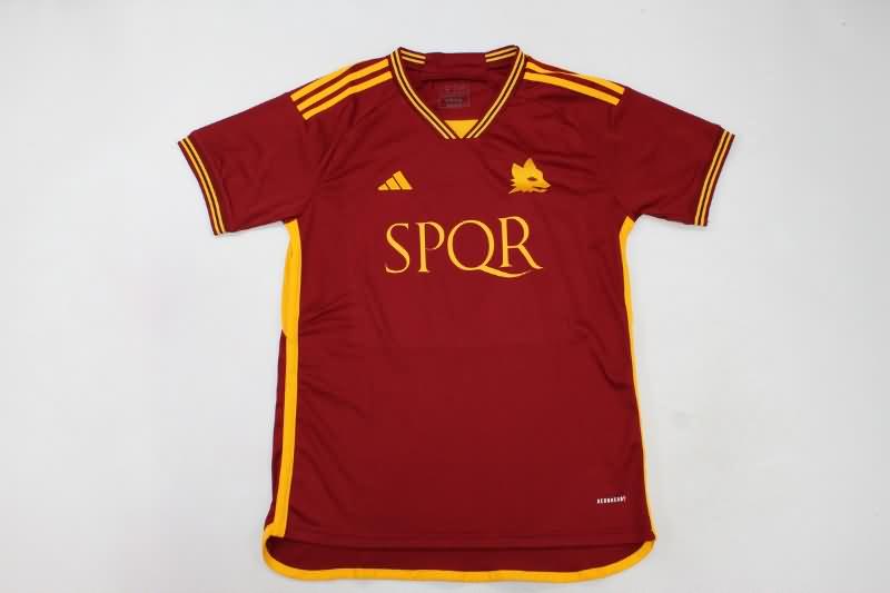 Thailand Quality(AAA) 23/24 AS Roma Home Soccer Jersey