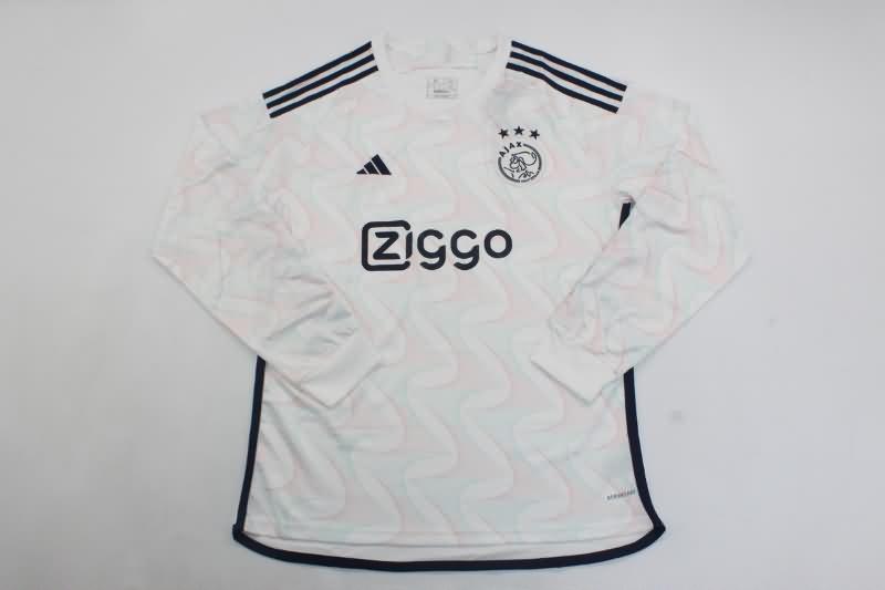 Thailand Quality(AAA) 23/24 Ajax Away Long Sleeve Soccer Jersey