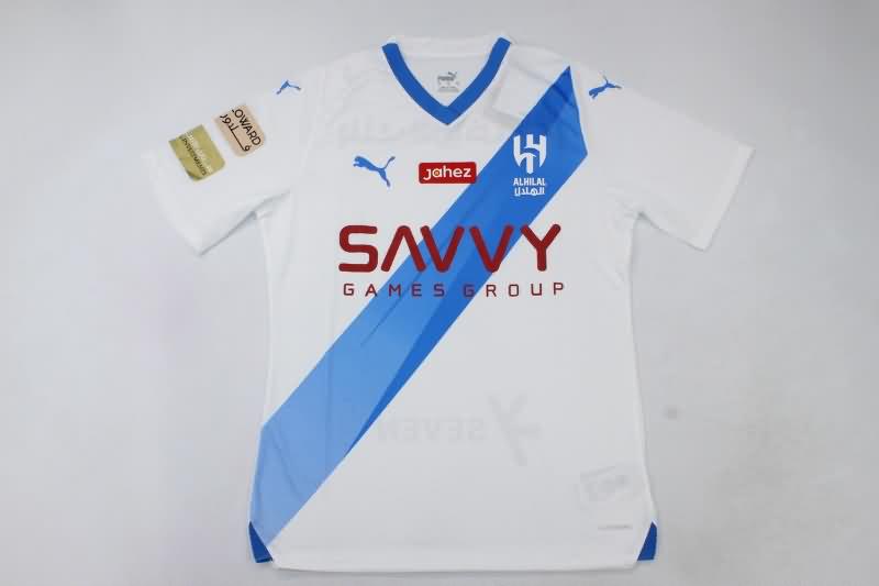Thailand Quality(AAA) 23/24 Al Hilal Away Soccer Jersey (Player)