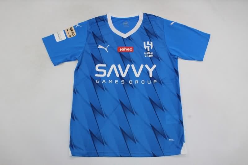 Thailand Quality(AAA) 23/24 Al Hilal Home Soccer Jersey