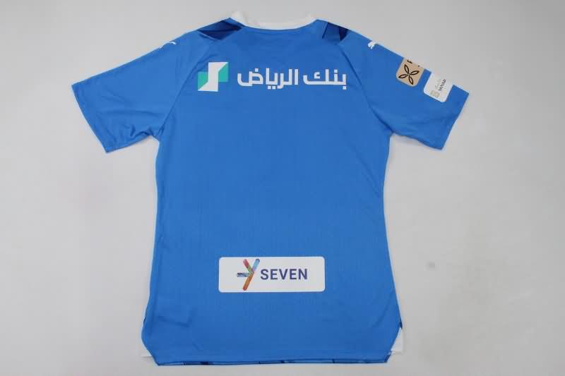 Thailand Quality(AAA) 23/24 Al Hilal Home Soccer Jersey (Player)