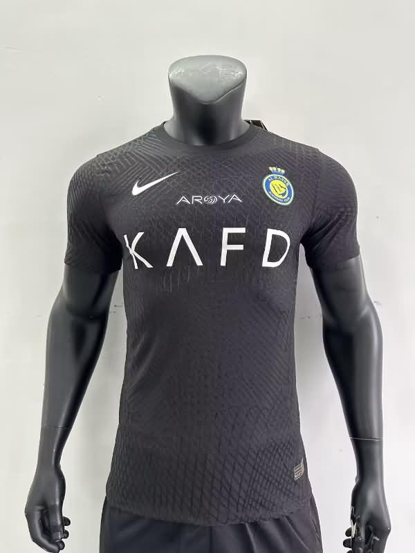 Thailand Quality(AAA) 23/24 Al Nassr FC Goalkeeper Black Soccer Jersey (Player)