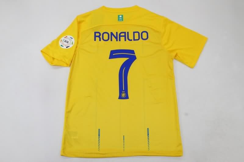 Thailand Quality(AAA) 23/24 Al Nassr FC Home Soccer Jersey