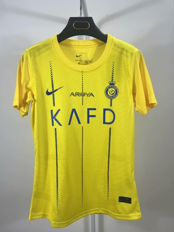 Thailand Quality(AAA) 23/24 Al Nassr FC Home Woman Soccer Jersey