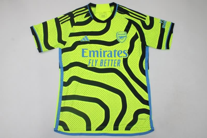 Thailand Quality(AAA) 23/24 Arsenal Away Green Soccer Jersey