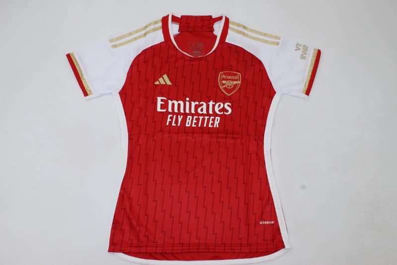 Thailand Quality(AAA) 23/24 Arsenal Home Women Soccer Jersey