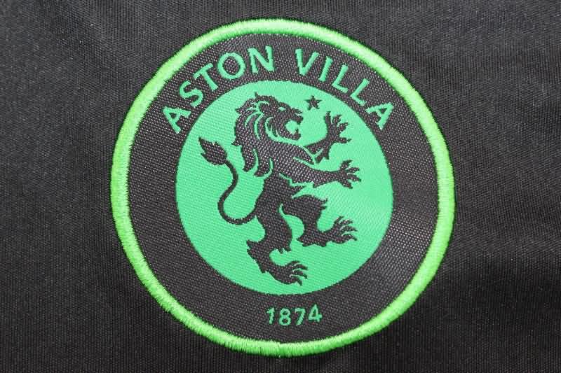Thailand Quality(AAA) 23/24 Aston Villa Goalkeeper Black Soccer Jersey