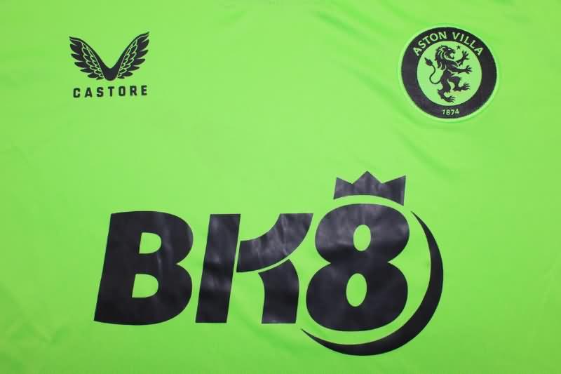 Thailand Quality(AAA) 23/24 Aston Villa Goalkeeper Green Soccer Jersey