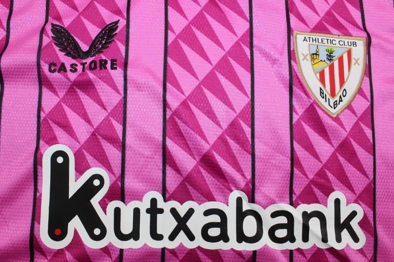 Thailand Quality(AAA) 23/24 Athletic Bilbao Goalkeeper Pink Soccer Jersey
