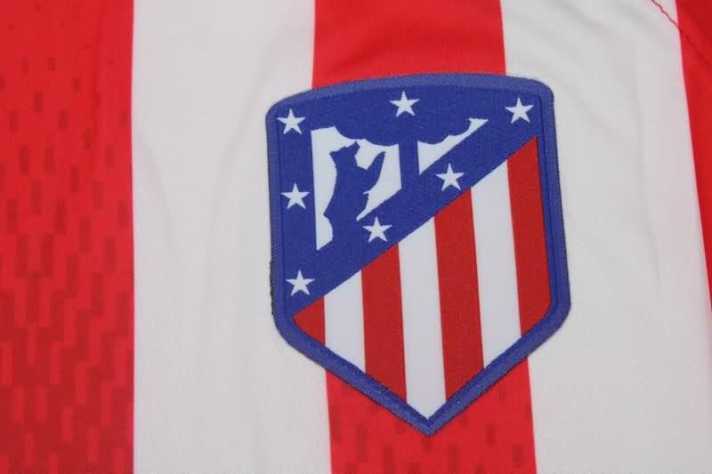 Thailand Quality(AAA) 23/24 Atletico Madrid Home Long Sleeve Soccer Jersey