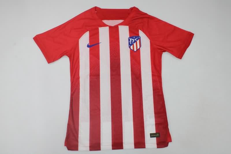 Thailand Quality(AAA) 23/24 Atletico Madrid Home Soccer Jersey(Player)