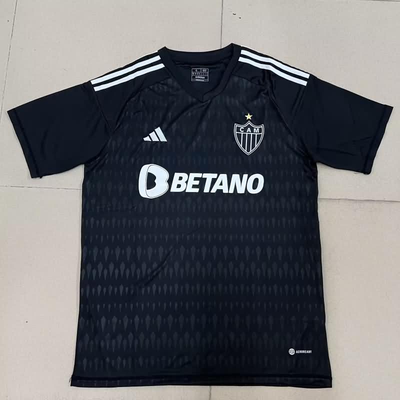 Thailand Quality(AAA) 2023 Atletico Mineiro Goalkeeper Black Soccer Jersey