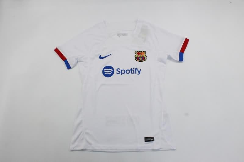 Thailand Quality(AAA) 23/24 Barcelona Away Women Soccer Jersey