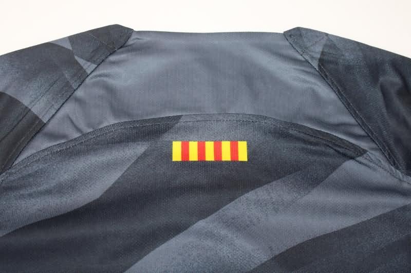 Thailand Quality(AAA) 23/24 Barcelona Goalkeeper Black Soccer Jersey