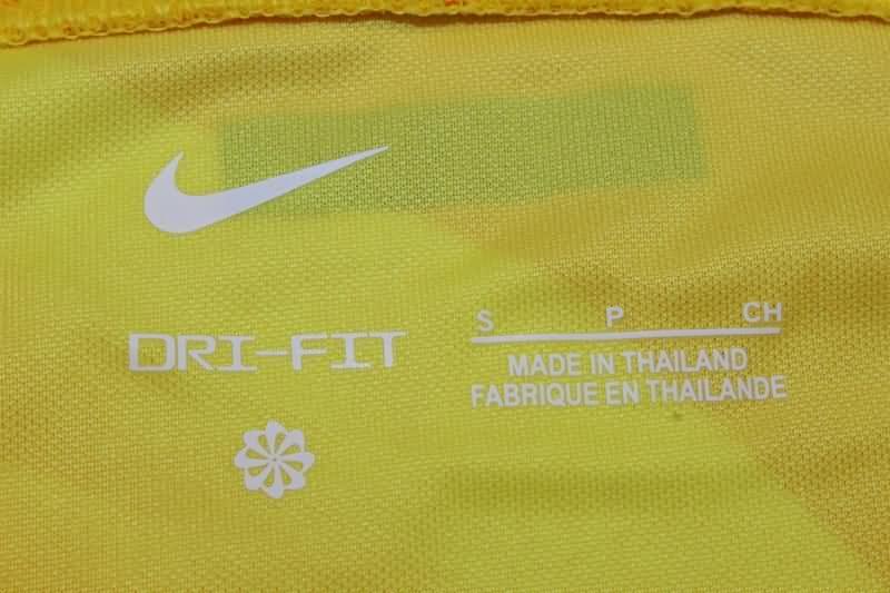 Thailand Quality(AAA) 23/24 Barcelona Goalkeeper Yellow Soccer Jersey