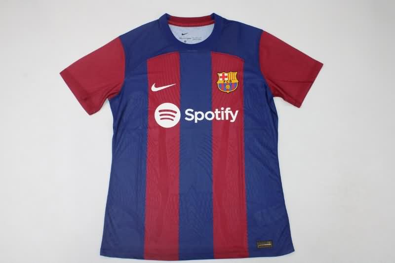 Thailand Quality(AAA) 23/24 Barcelona Home Soccer Jersey (Player)