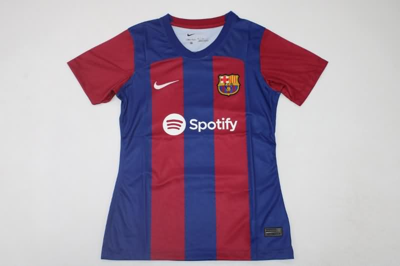 Thailand Quality(AAA) 23/24 Barcelona Home Women Soccer Jersey