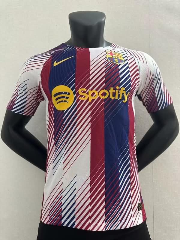 Thailand Quality(AAA) 23/24 Barcelona Training Soccer Jersey (Player)