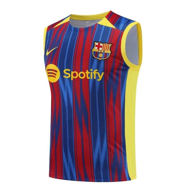 Thailand Quality(AAA) 23/24 Barcelona Training Vest Soccer Jersey 08