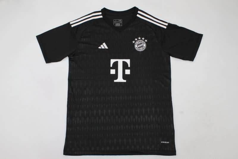 Thailand Quality(AAA) 23/24 Bayern Munich Goalkeeper Black Soccer Jersey