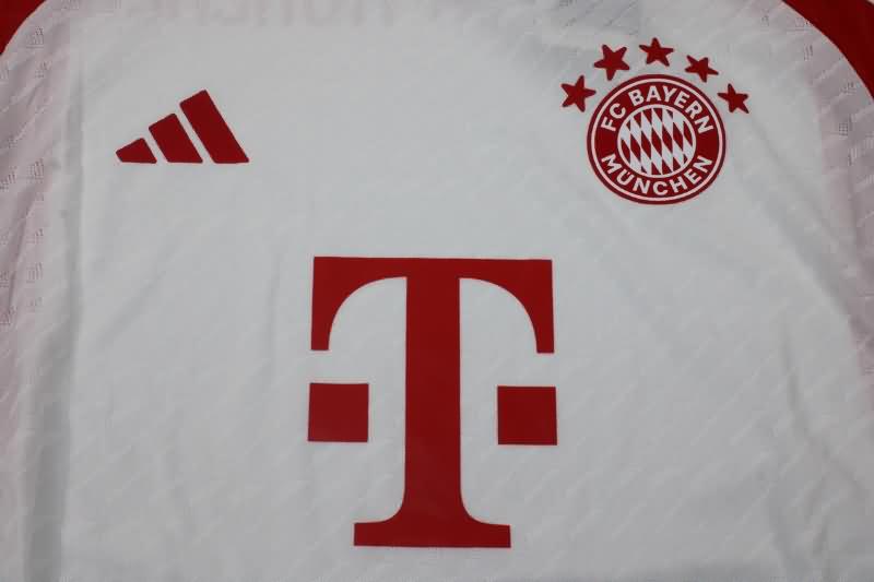 Thailand Quality(AAA) 23/24 Bayern Munich Home Long Sleeve Soccer Jersey (Player)