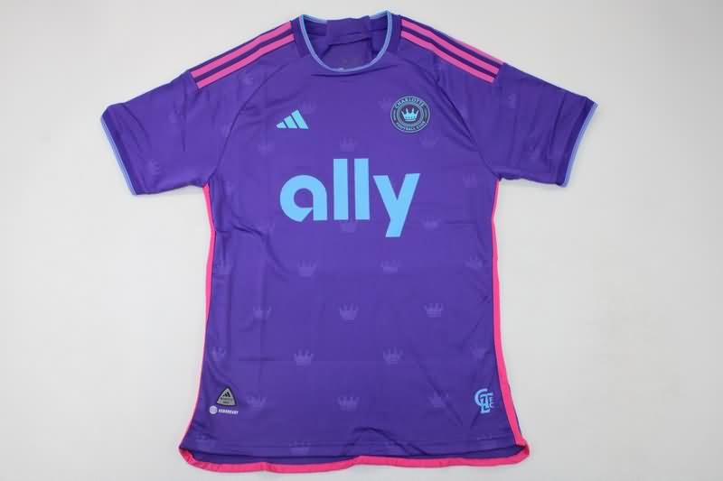 Thailand Quality(AAA) 2023 Charlotte Away Soccer Jersey (Player)