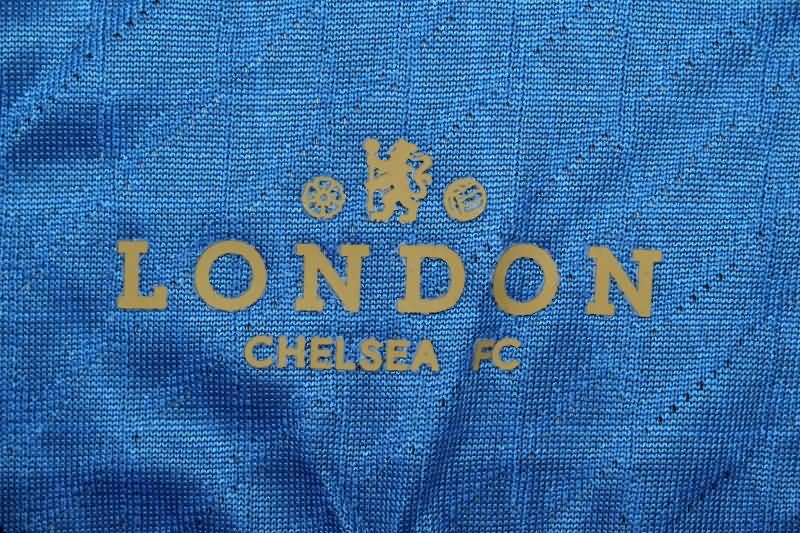Thailand Quality(AAA) 23/24 Chelsea Away Long Sleeve Soccer Jersey(Player)