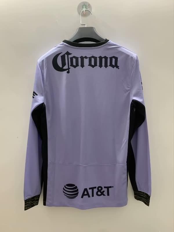Thailand Quality(AAA) 23/24 Club America Third Long Sleeve Soccer Jersey