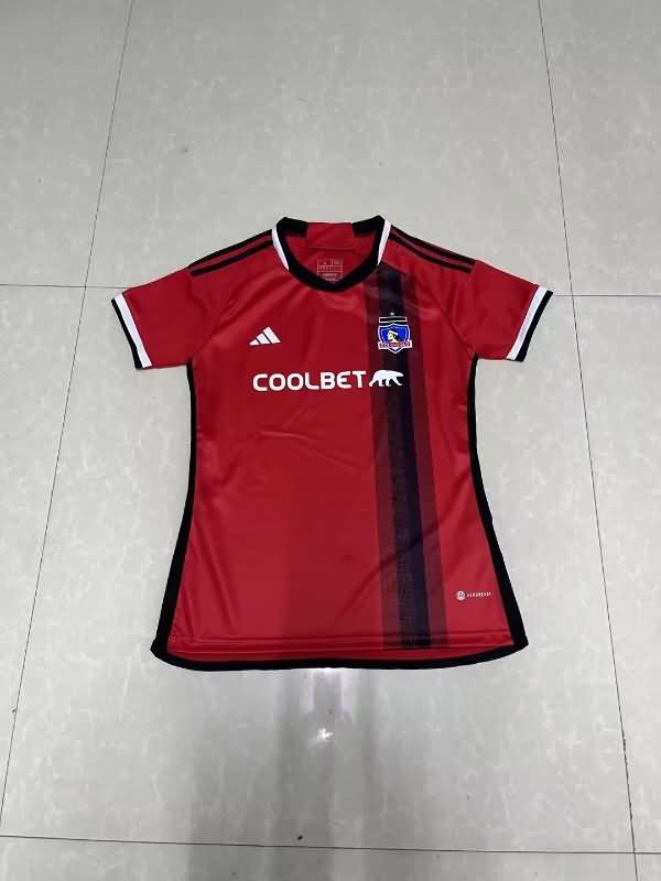 Thailand Quality(AAA) 2023 Colo Colo Red Women Soccer Jersey