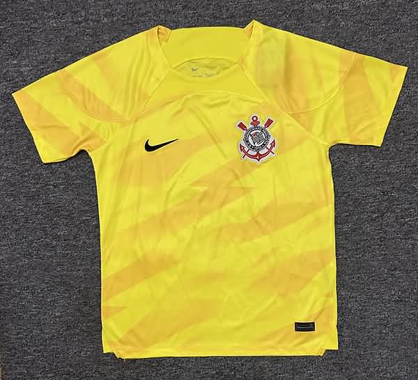 Thailand Quality(AAA) 2023 Corinthians Goalkeeper Yellow Soccer Jersey