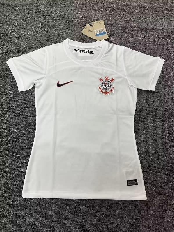 Thailand Quality(AAA) 2023 Corinthians Home Women Soccer Jersey