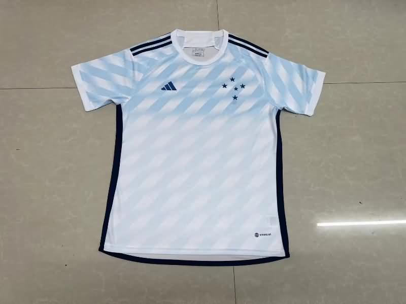 Thailand Quality(AAA) 2023 Cruzeiro Away Soccer Jersey