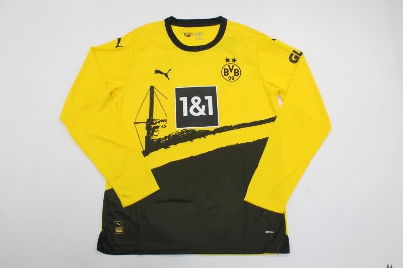 Thailand Quality(AAA) 23/24 Dortmund Home Long Sleeve Soccer Jersey