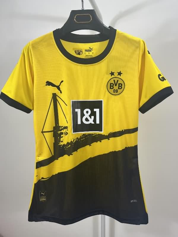 Thailand Quality(AAA) 23/24 Dortmund Home Women Soccer Jersey