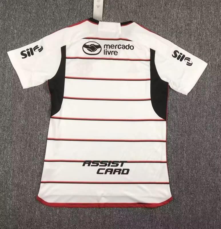 Thailand Quality(AAA) 2023 Flamengo Away Soccer Jersey Sponsor